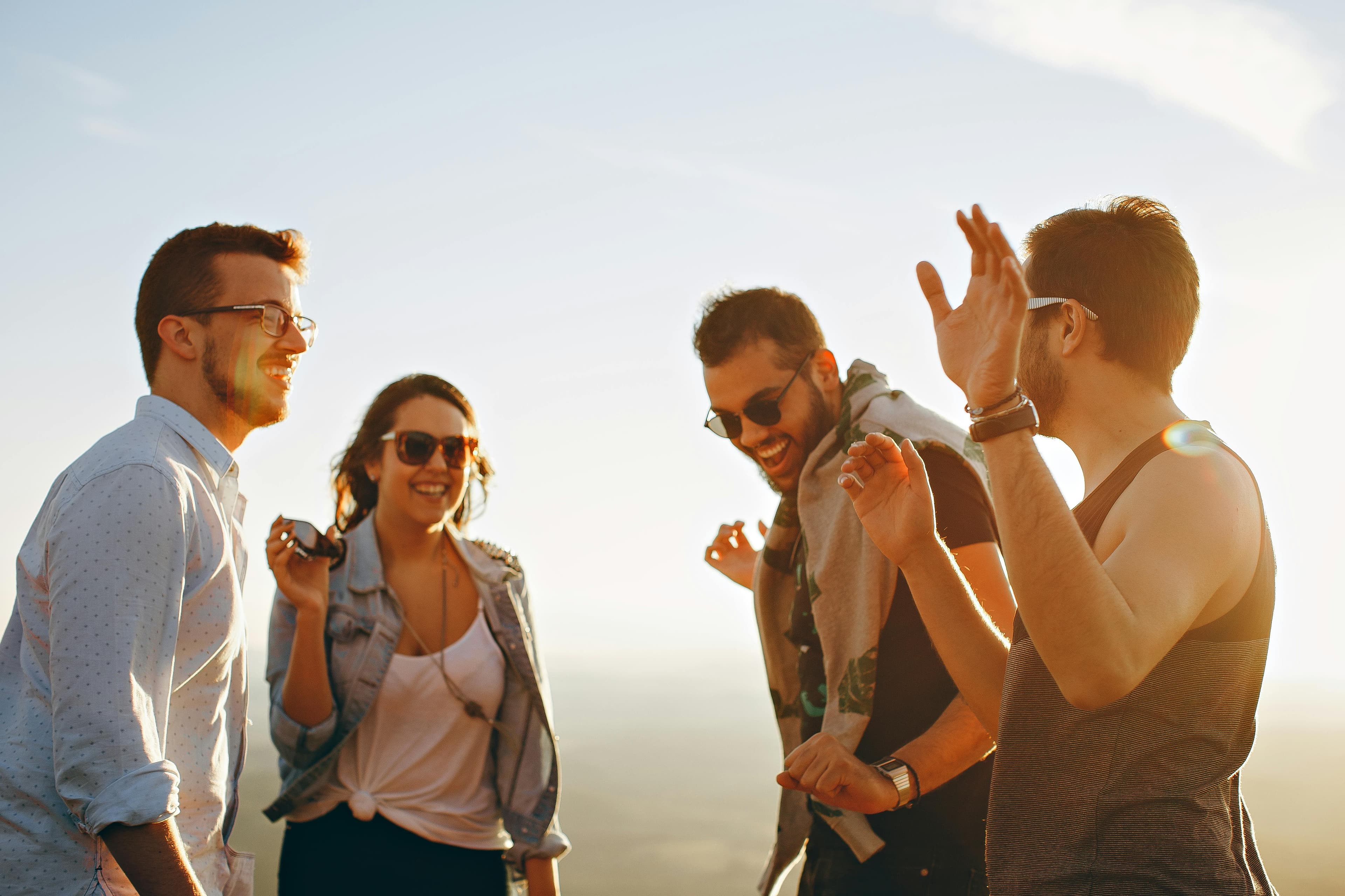 People enjoying life outdoors